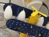 Selected modern creative design Tongtongle airplane bedroom living room chandelier Application Scenario